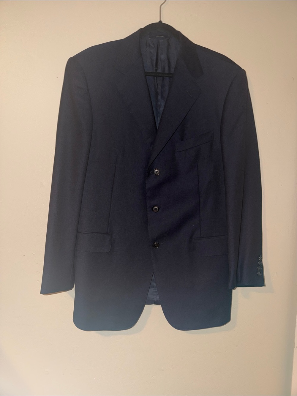 Ermenegildo Zegna Men's Black Three-Button Sport Coat